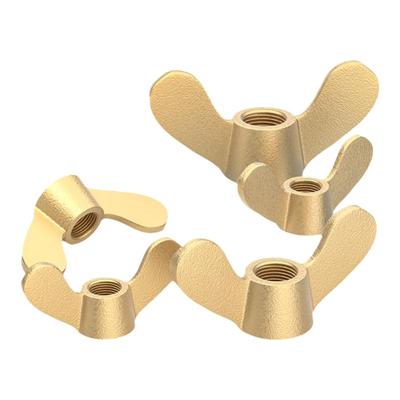 【全网热销】国标黄铜蝶形螺母