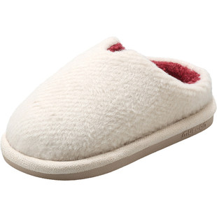 牧童宝宝拖鞋加绒保暖冬季新款男童鞋儿童室内居家鞋软底女童棉鞋