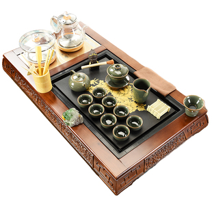 茶具套装家用客厅整套全自动喝茶一体办公室功夫泡小茶台茶盘简约