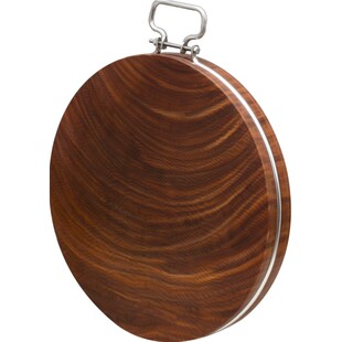 致青春实木家用菜板铁木砧板抑菌蚬木整木圆形铁树占板切菜板粘板