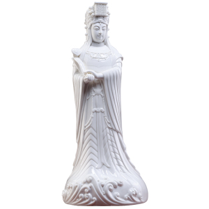 戴玉堂陶瓷如意妈祖摆件家用供奉湄洲岛海神妈祖娘娘神像家居装饰