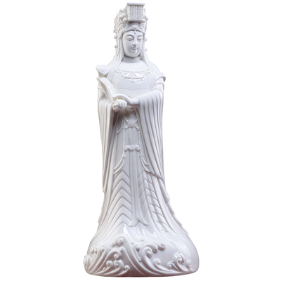 戴玉堂陶瓷如意妈祖摆件家用供奉湄洲岛海神妈祖娘娘神像家居装饰
