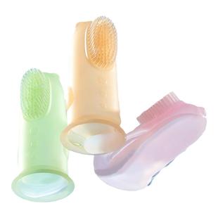 科巢婴儿手指套牙刷0到3岁宝宝舌苔口腔清洁神器幼儿刷牙软毛硅胶