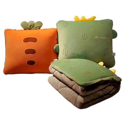 两用二合一折叠午睡加厚车上毯子