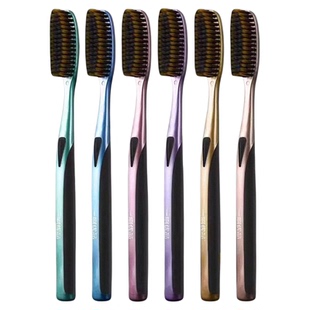 屈臣同款大头牙刷软毛成人家用男女士鎏金系列加长加宽家庭装便携