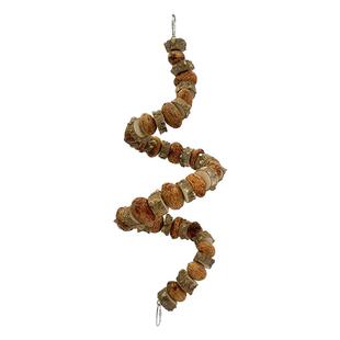 蜜袋鼯攀爬玩具花椒木坚果啃咬挂串蜜袋鼬飞鼠原木磨牙解闷可悬挂