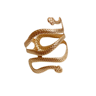 欧美金属蛇形首饰开口手镯金色臂环胳膊埃及饰品女辣妹银色朋克