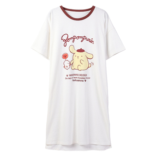 tutuanna家居服睡衣 女 三丽鸥家族全棉吸汗透气短袖长款睡裙女