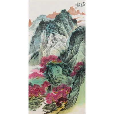 十兰山水国画手绘真迹孤品仅一张