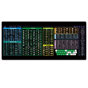 cad快捷键鼠标垫命令大全超大号二维三维专业版指令桌垫键盘垫