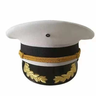 升旗手大檐帽学生仪仗队帽子男女乐队合唱团演出卷檐帽