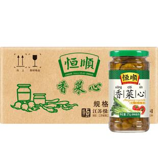 恒顺香菜心375g*12瓶酱莴苣镇江特产下饭小菜腌制泡菜酱菜榨菜