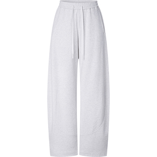 LINCCHIC金羽杰2026年春季新品造型感宽腿高腰休闲裤S261KP002Y