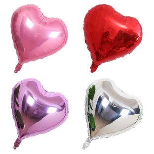 爱心气球情人节商场铝膜气球表白布置活动会场红色粉浪漫飘空气球