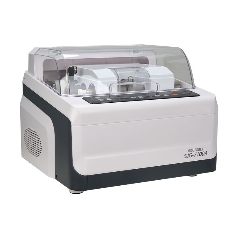 镜片加工设备 全自动磨边机精功SJG-7100A尖边抛光PC砂轮万向夹头