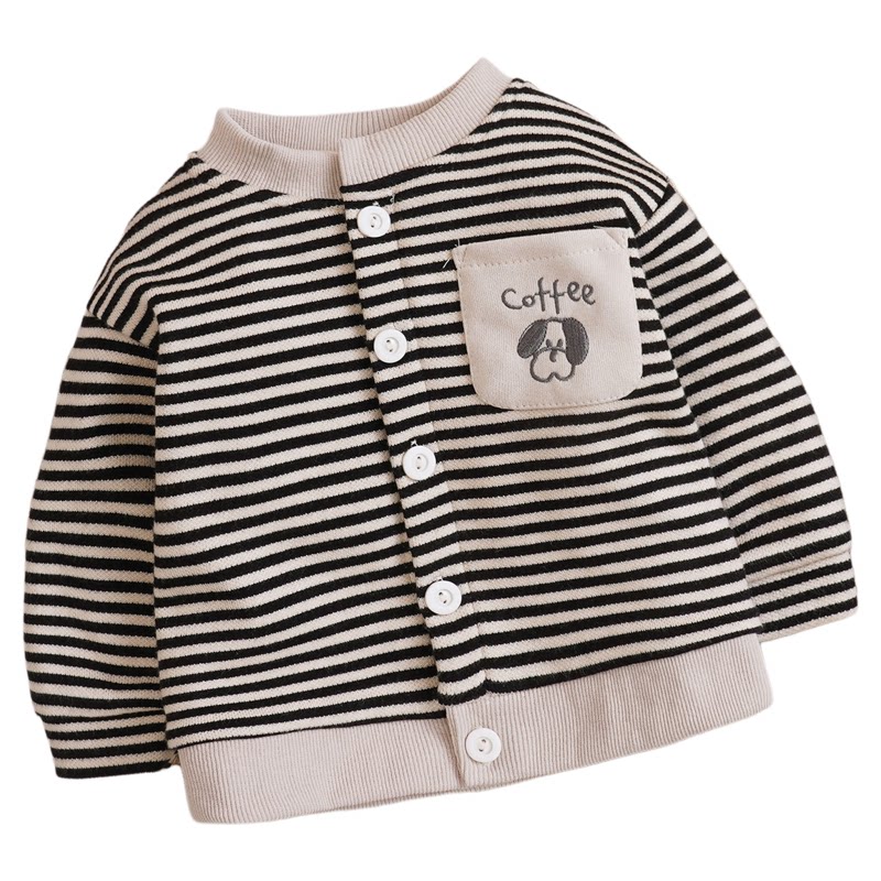 婴儿保暖加厚棉服格子衬衫