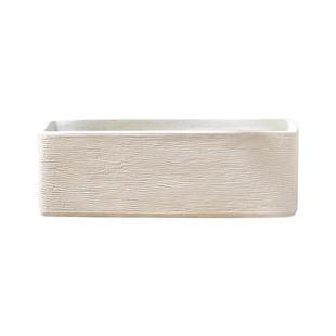 宝诗格镁泥花箱种植箱户外大绿植马槽客厅阳台花盆长方形水泥长条