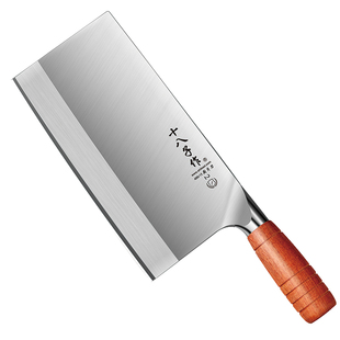 十八子作菜刀厨师专用切肉砍切两用菜刀饭店桑刀薄切牛肉片刀阳江