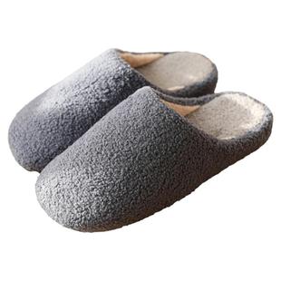 男士棉拖鞋男款冬季室内家居家用防滑保暖地板情侣毛绒拖鞋女冬款