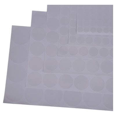 超粘高透明环保PET圆形封口贴