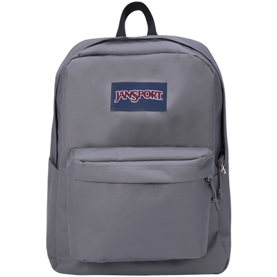 JanSport经典烟灰白雾凇浅灰电脑双肩包男书包女新废土风背包