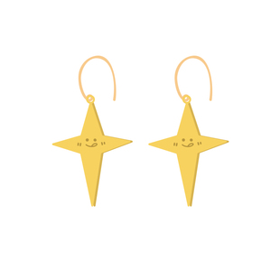 离谱百货LuckyStar幸运星2025新款潮耳环女千禧辣妹小众设计