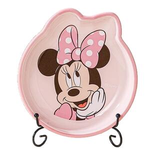 迪士尼米奇造型盘子儿童吃饭专用早餐高颜值意面陶瓷餐具家用