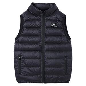 Mizuno美津浓儿童装羽绒马甲女童秋冬季背心外穿校服内搭神器冬季