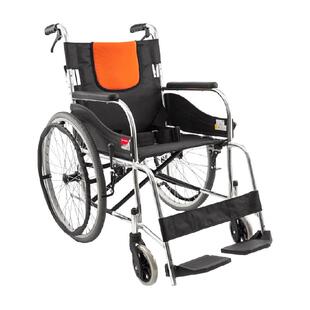 鱼跃轻型轮椅车折叠轻便老人专用多功能残疾人代步手推车H062C