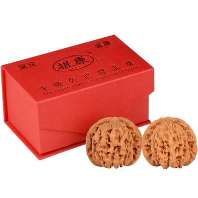 核桃一对活动手指握球把玩物件