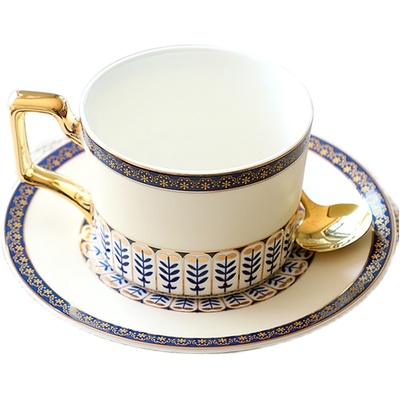 咖啡杯碟高档精致女士骨瓷