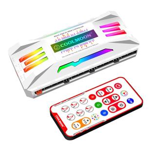 尼克酷尔ARGB&PWM温控集线器AURA神光同步机箱风扇灯光遥控控制器