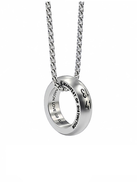 简约极简圆圈项链不褪色美感设计