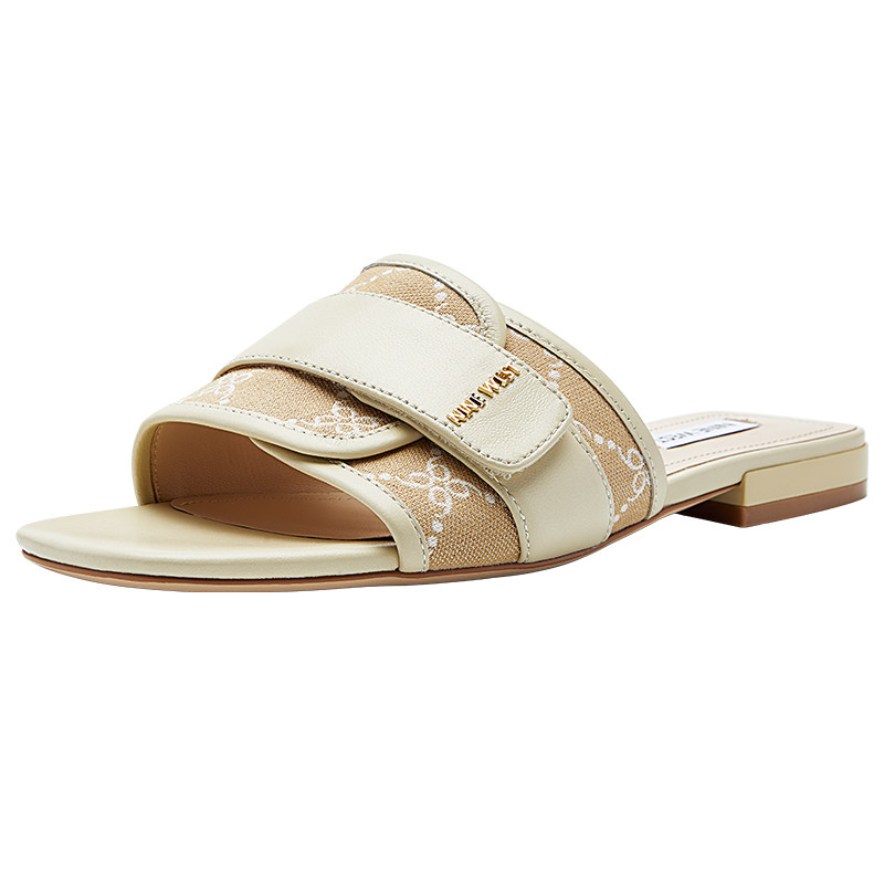 NineWest/玖熙一字拖平底凉拖女