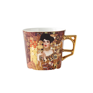 弥生时代吻骨瓷咖啡杯碟克利姆特名画周边下午茶  欧式小奢华杯