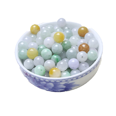 diy天然a货三彩油青手工编制散珠