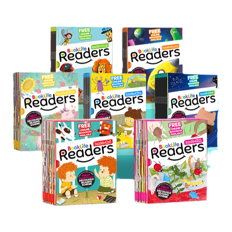 文脉书局Booklife Readers自然拼读解码书英语教材分级阅读绘本儿童宝宝英语启蒙入门自学零基础语法发音规则学习