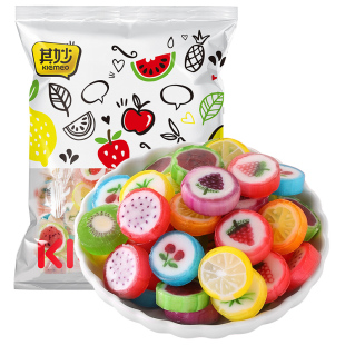 水果味切片糖多口味过年货糖果散装批发网红爆款零食硬糖结婚喜糖