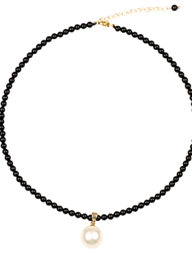 锦瑟原创黑玛瑙锁骨链百搭时尚