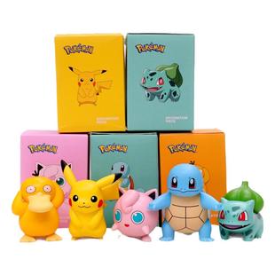 正版精灵宝可梦联名可达鸭杰尼龟妙蛙种子手办公仔小摆件盲袋盲盒