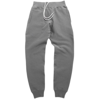 80度灰重磅纯棉加绒加厚卫裤