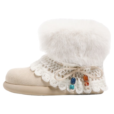 F21雪地靴2025冬季新款加绒棉鞋