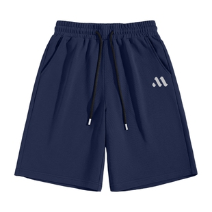 班尼路纯棉透气短裤男款夏季宽松大码五分休闲中裤户外运动裤男A