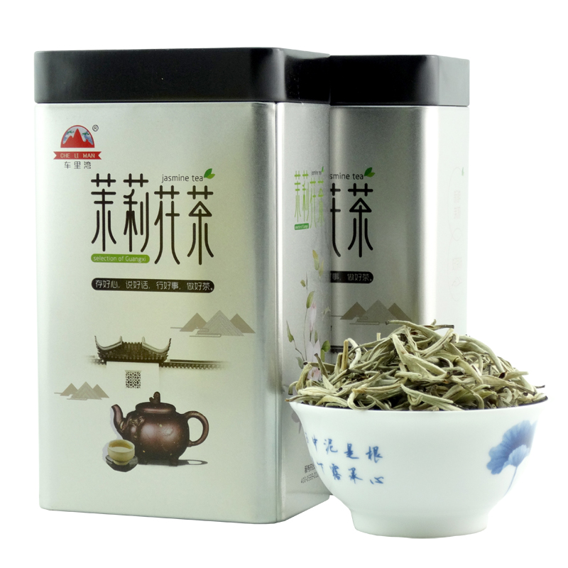 茉莉茶王茉莉花茶针王浓香特级茉莉银针广西茉莉花茶叶300g礼盒