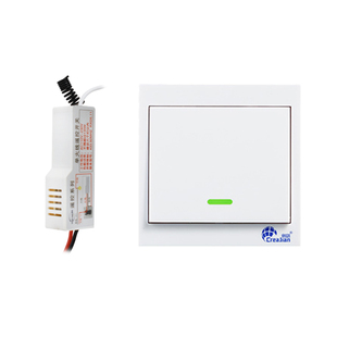 新款智能遥控开关模块单火线灯单控改双控射频无线接收器110-220V