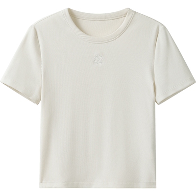 播商场同款航海系修身短袖T恤女春夏气质上衣BDS1YD1572