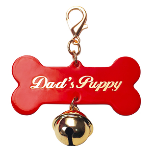 定制可爱骨头铃铛puppy狗牌女m刻字主人铭牌K9挂项圈吊坠情侣礼物