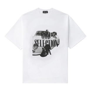 IT GOD SELECTION XXX男装短袖T恤新款欧美潮流印花半袖25ST05MP