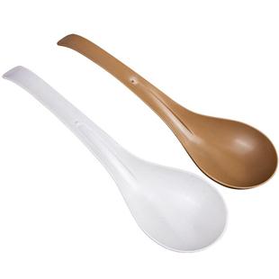 稻壳一次性大公勺漏勺汤勺加厚耐高温塑料食品家用外卖打包火锅勺