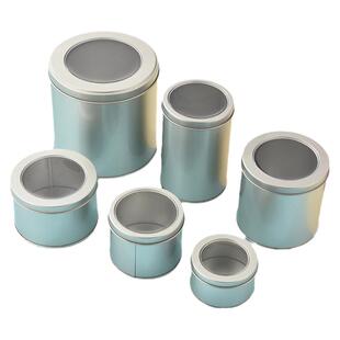 加厚马口铁铁罐小收纳糖果茶叶包装盒子圆形铁盒金属大号礼盒空盒